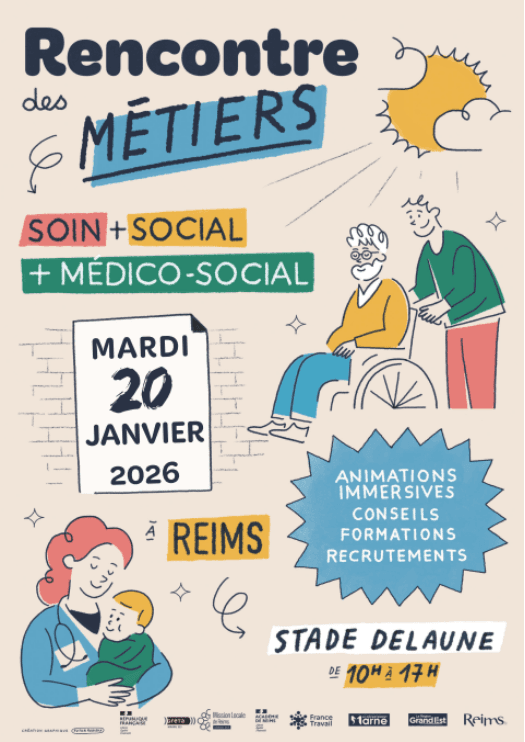 Affiche Rencontre des métiers - 20 janvier 2026 - Reims